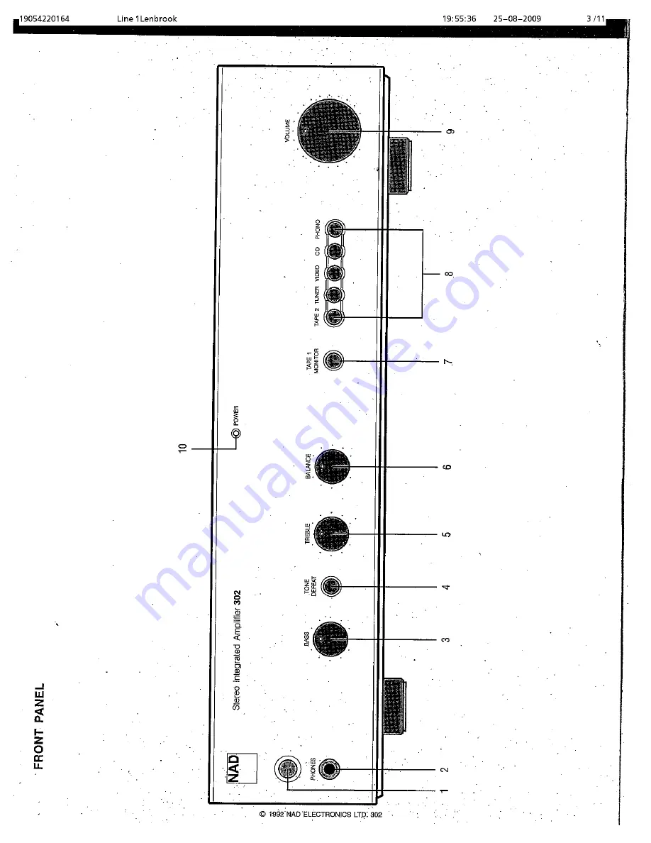 NAD 302 Owner'S Manual Download Page 3