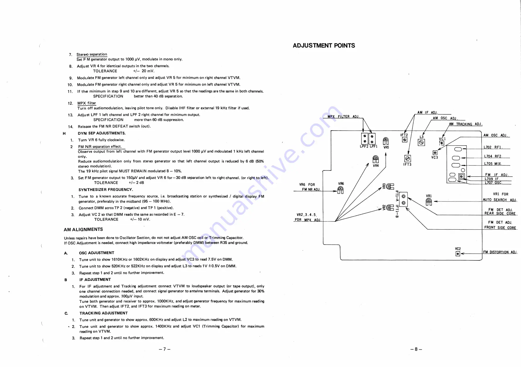 NAD 4130 Service Manual Download Page 7