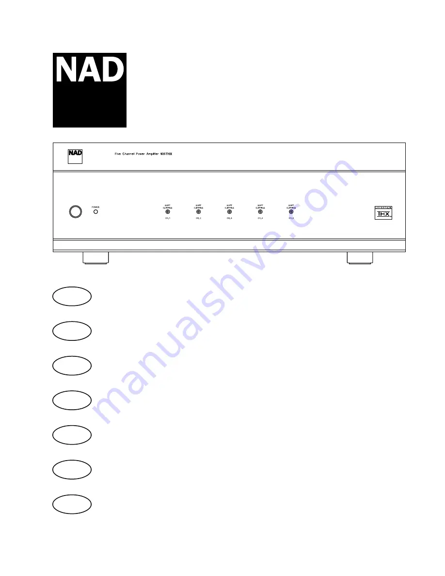 NAD 925 Скачать руководство пользователя страница 1