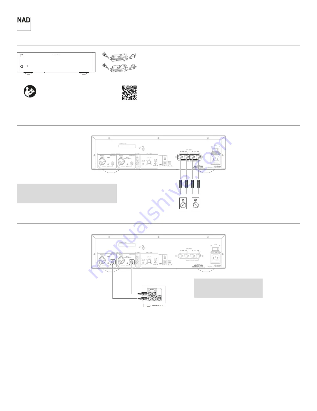 NAD C 298 Quick Setup Manual Download Page 1