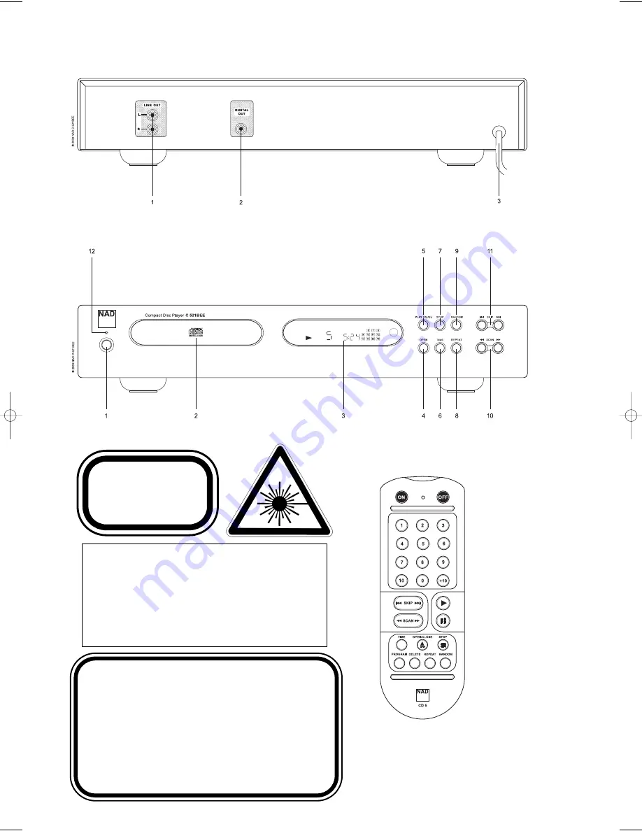 NAD C 521BEE Owner'S Manual Download Page 3