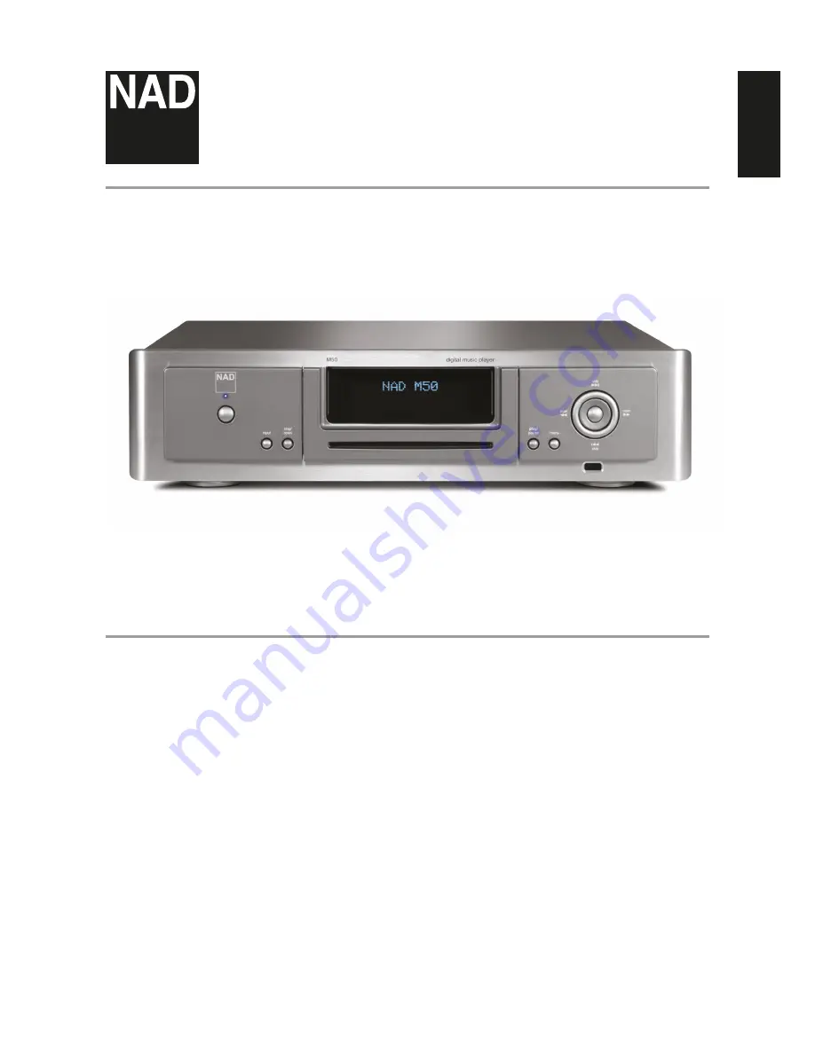 NAD M50 Owner'S Manual Download Page 1