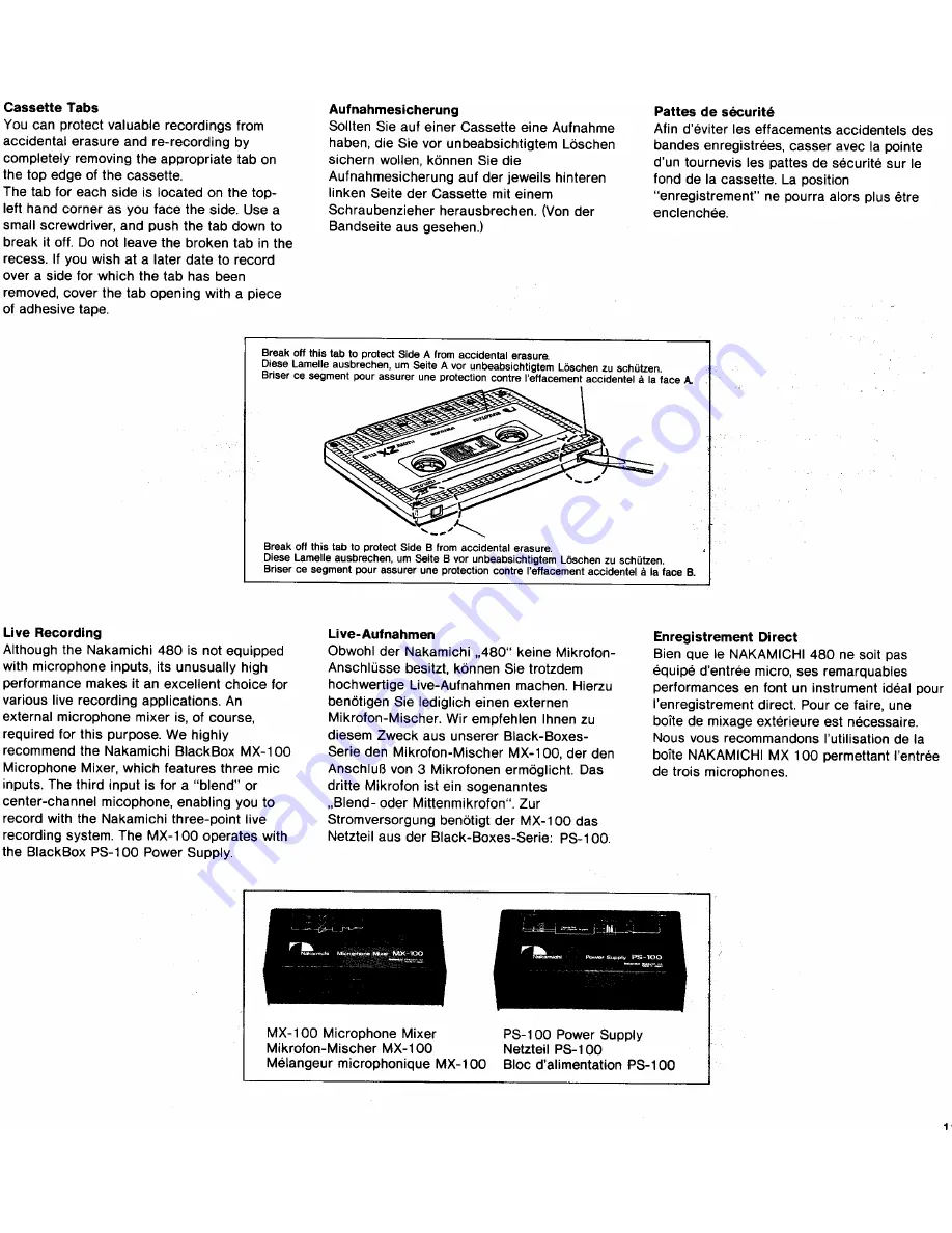 Nakamichi 480 Скачать руководство пользователя страница 15