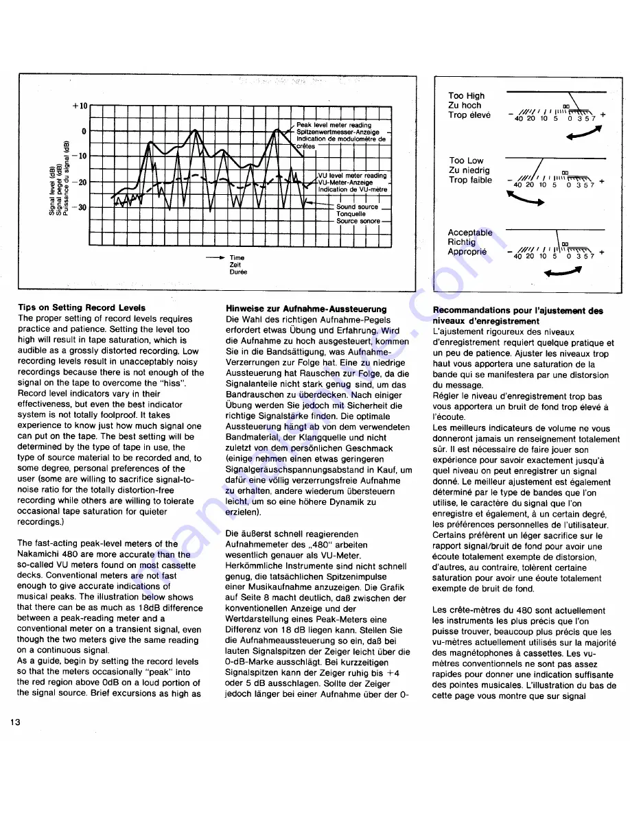 Nakamichi 480 Owner'S Manual Download Page 16