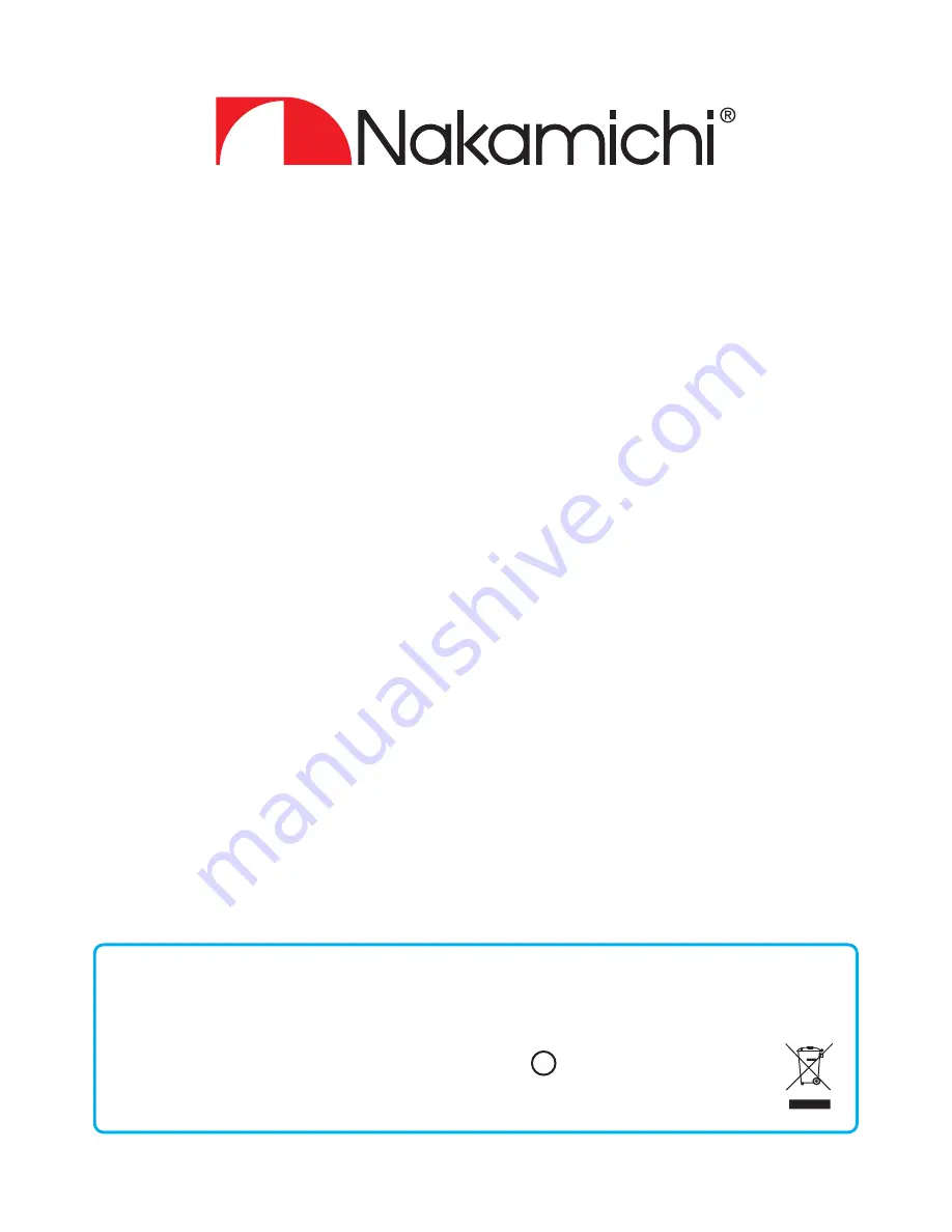 Nakamichi NA 1550 User Manual Download Page 18