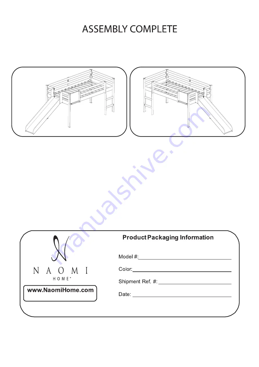 Naomi Home Cindy Assembly Instructions Manual Download Page 17