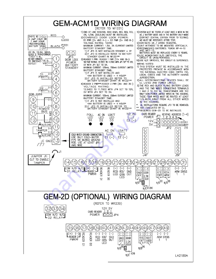 NAPCO GEM-ACM1D Getting Started Manual Download Page 15