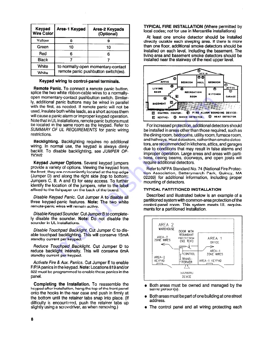 NAPCO Magnum Alert 1016e Installation Instructions Manual Download Page 8