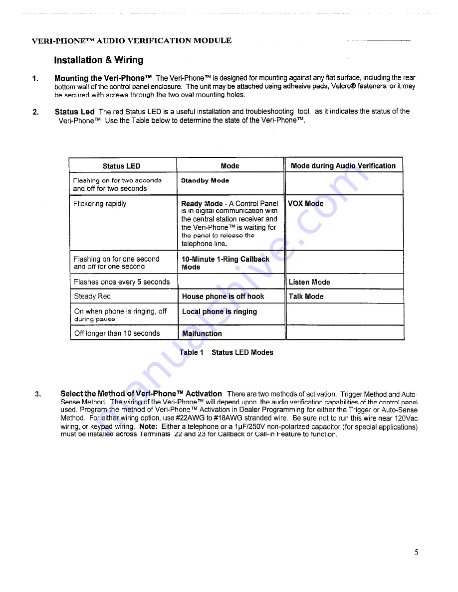 NAPCO Veri-Phone User Manual Download Page 5