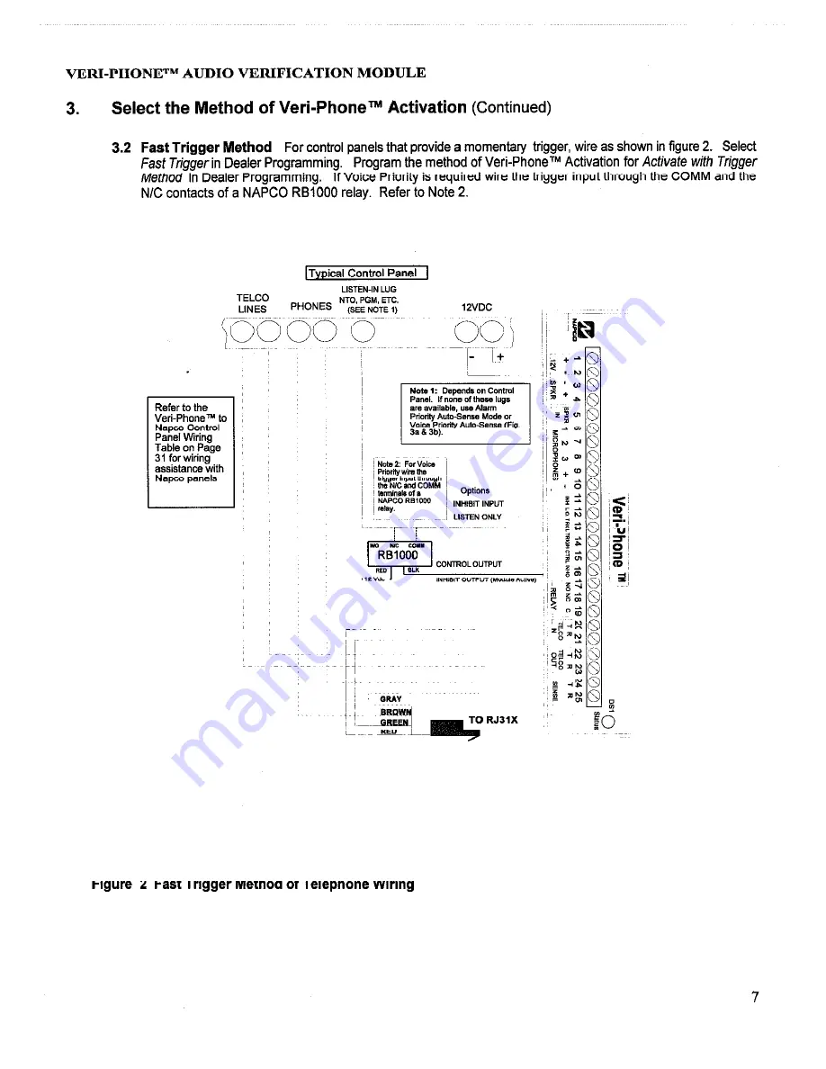 NAPCO Veri-Phone User Manual Download Page 7