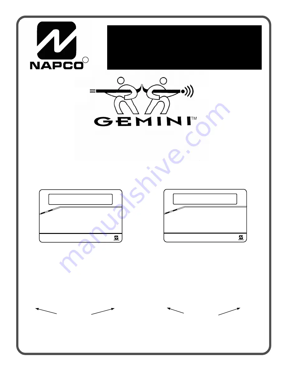 NAPCO X 255 - Programming Instructions Manual Download Page 1