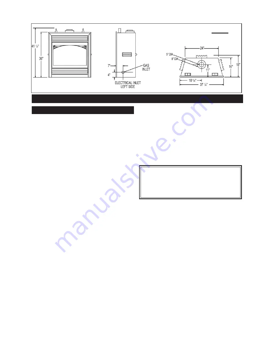 Napoleon BGD38NT Installation And Operation Instructions Manual Download Page 5