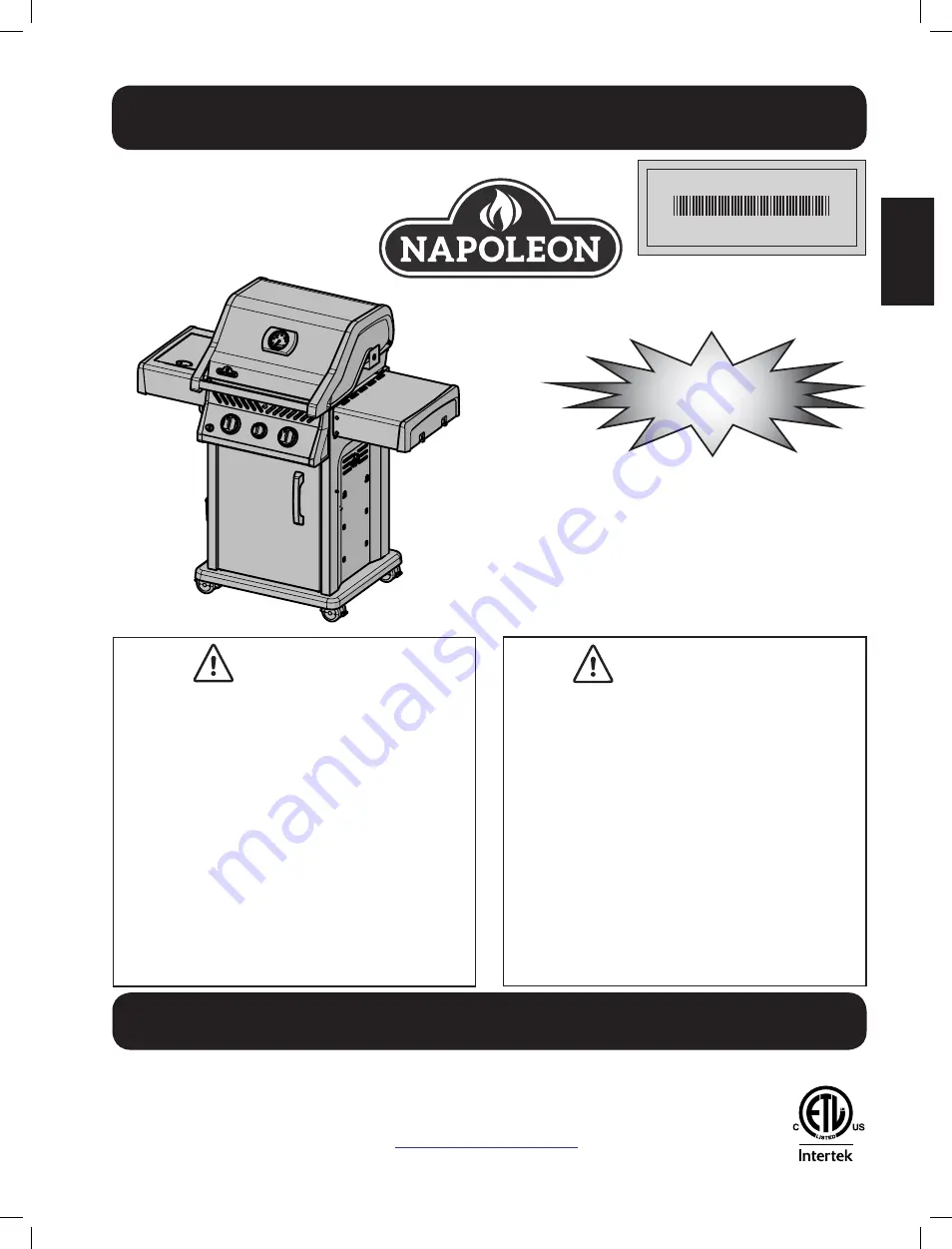 Napoleon ROGUE 365 Instruction Manual Download Page 19