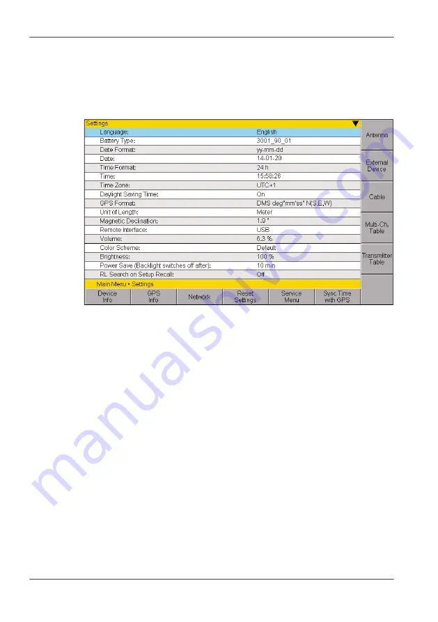 NARDA IDA Operating Manual Download Page 74