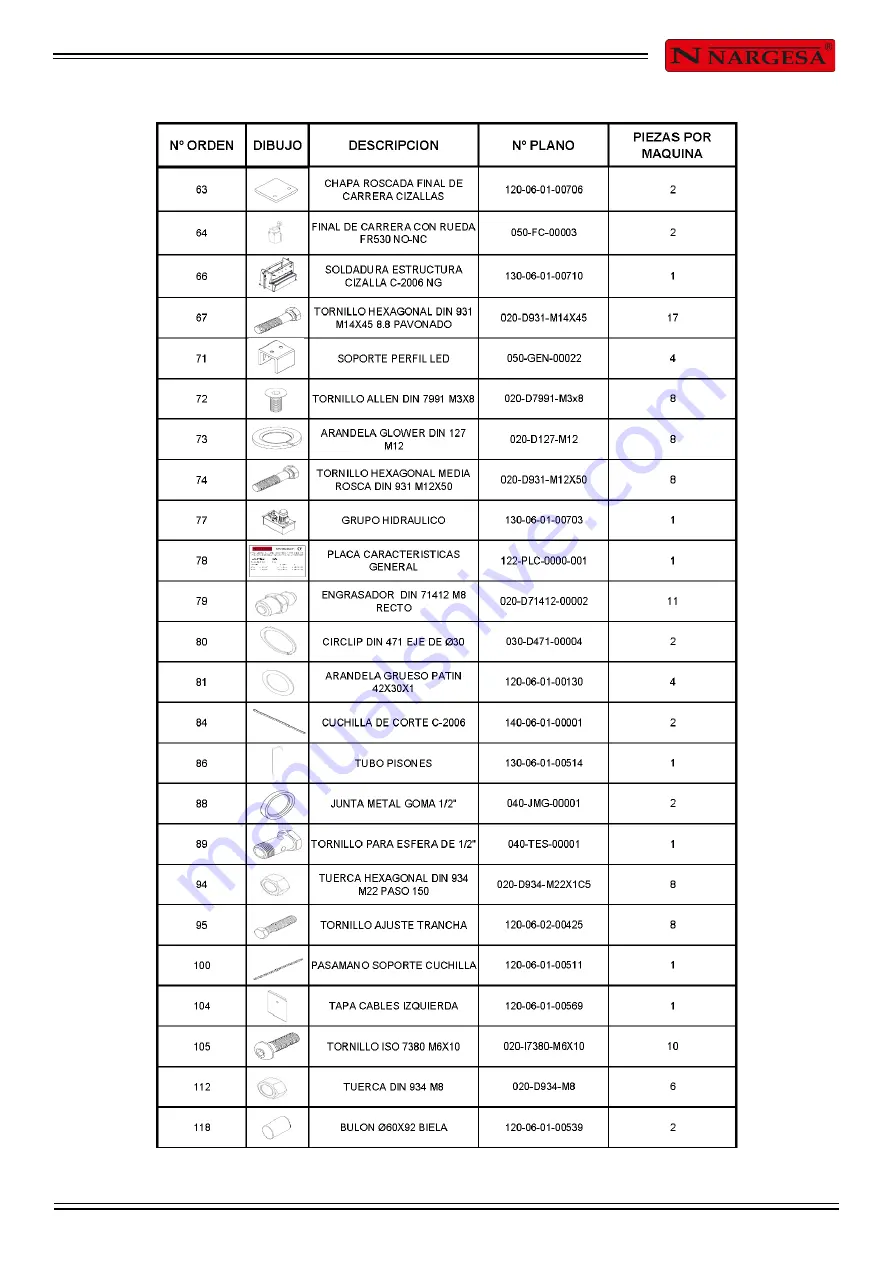 NARGESA C2006 Manual Download Page 44