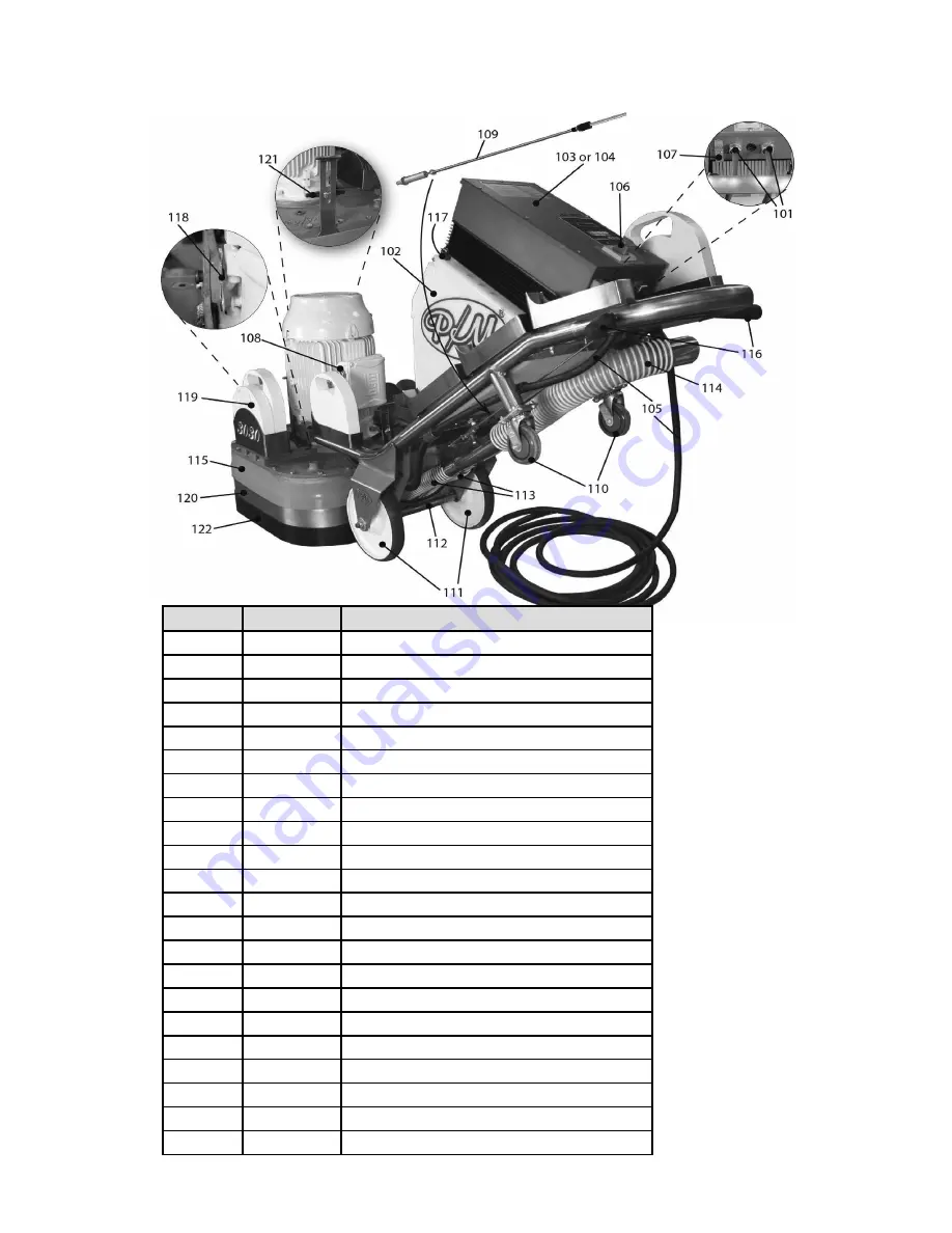 National Flooring Equipent GP30 Service Manual Download Page 13