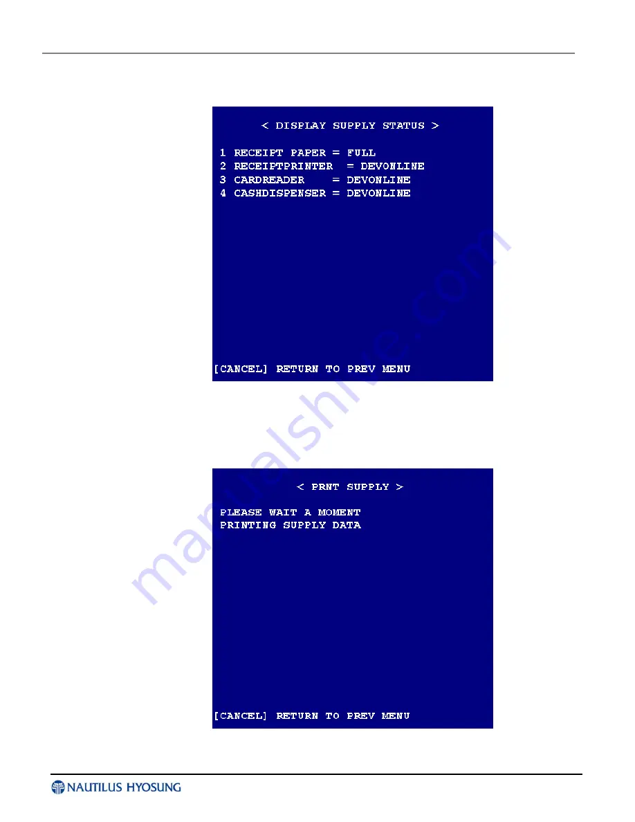 Nautilus Hyosung MX5300 Operator Function Download Page 110