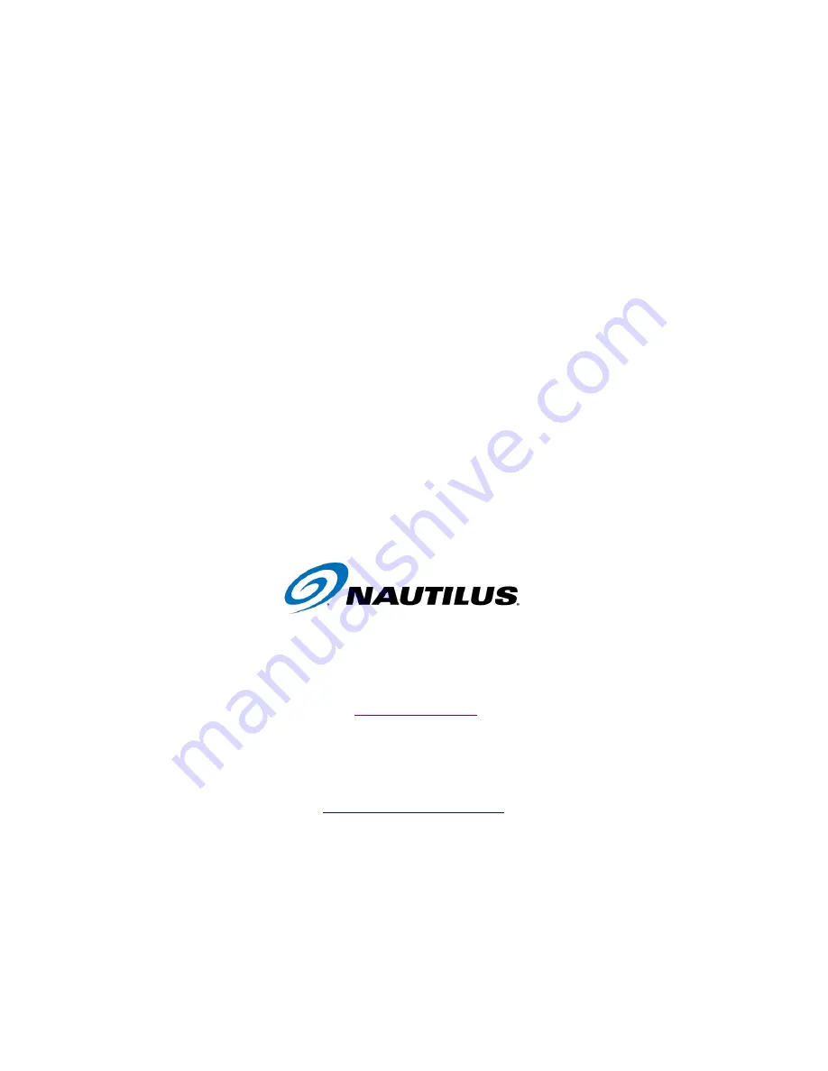 Nautilus Instinct Owner'S Manual Download Page 20