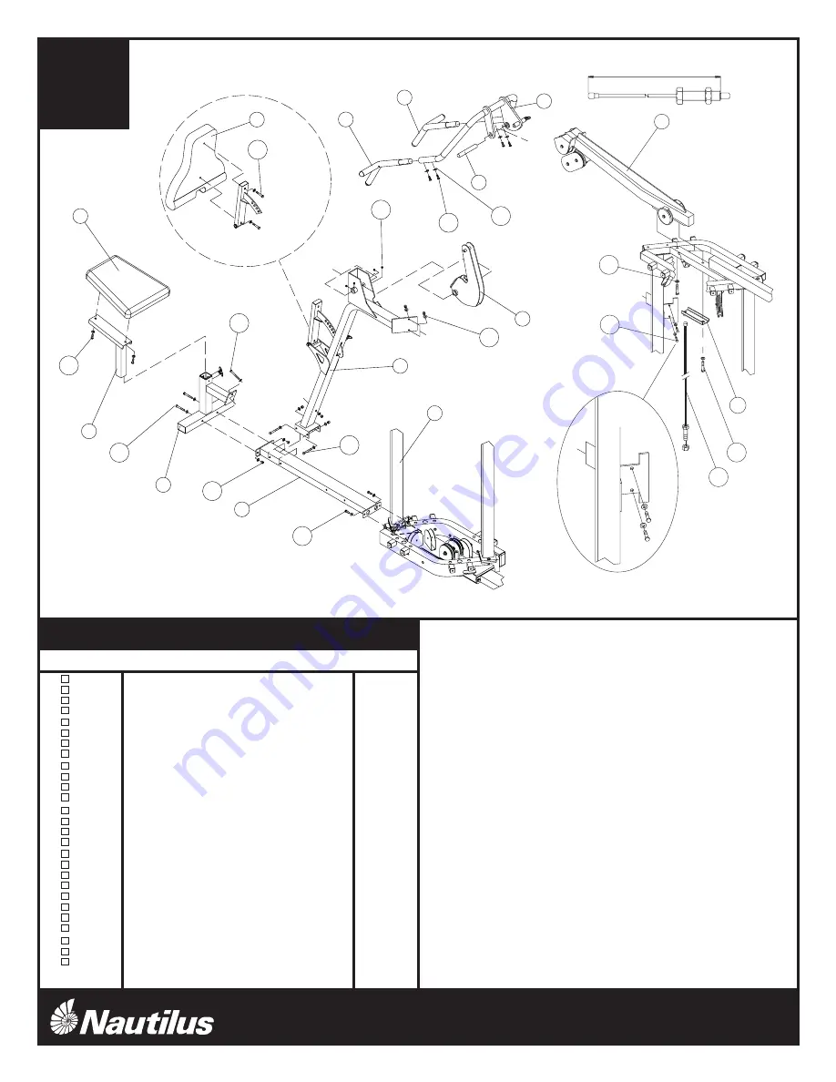 Nautilus NS-4000 Assembly Instructions Manual Download Page 7