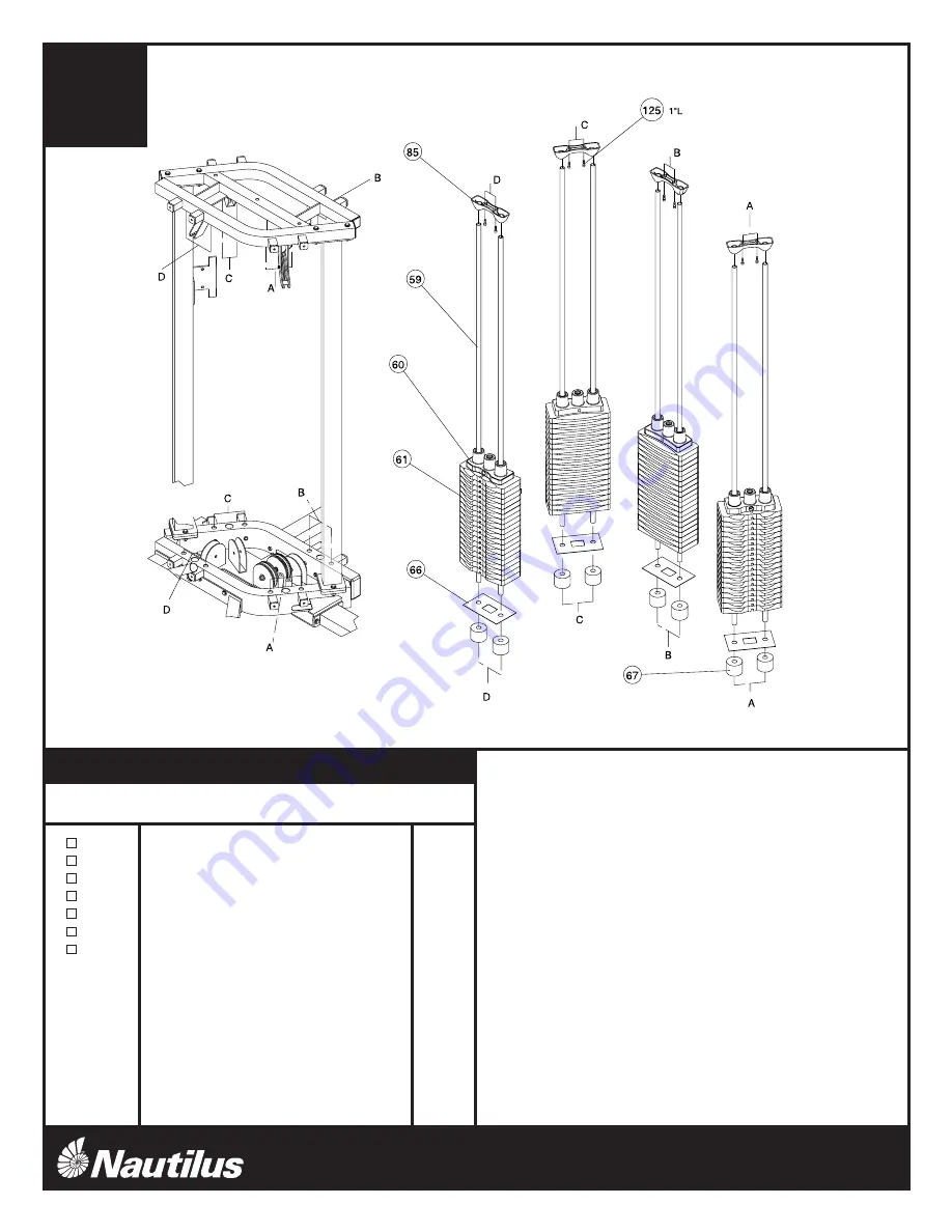 Nautilus NS-4000 Assembly Instructions Manual Download Page 12