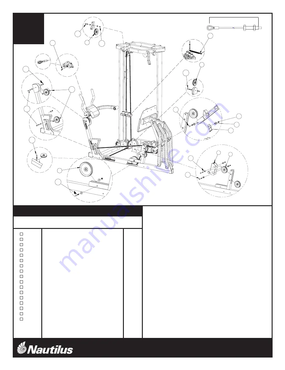 Nautilus NS-4000 Assembly Instructions Manual Download Page 14