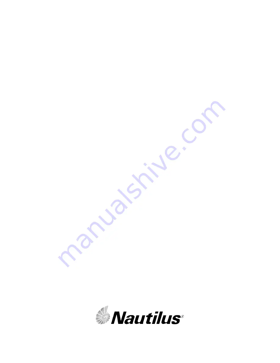 Nautilus NS-4000 Assembly Instructions Manual Download Page 25