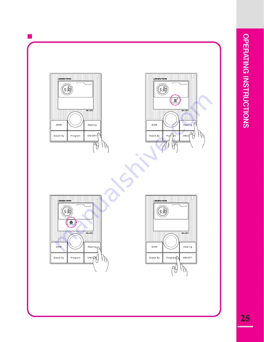 Navien CH-180 User'S Operation Manual Download Page 25