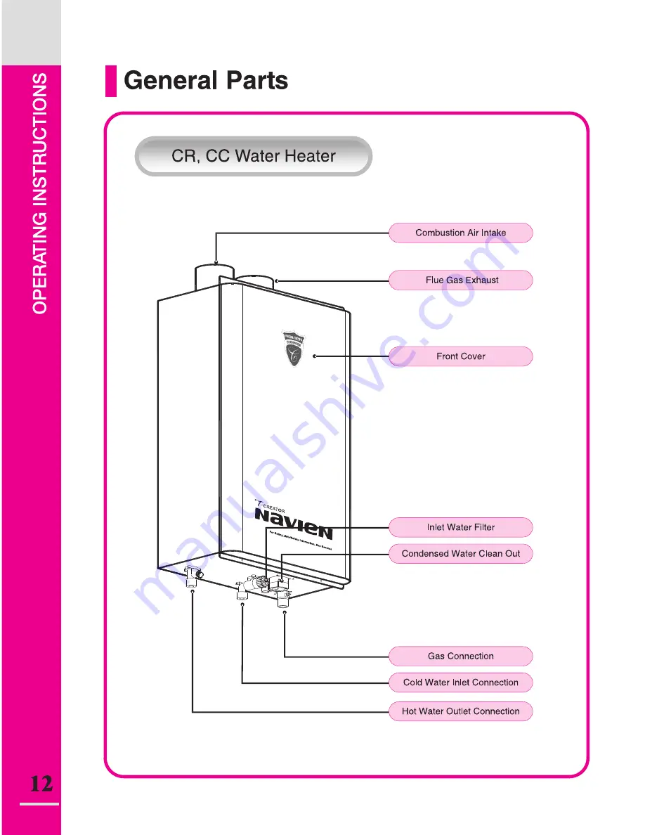 Navien CR-180 Скачать руководство пользователя страница 12