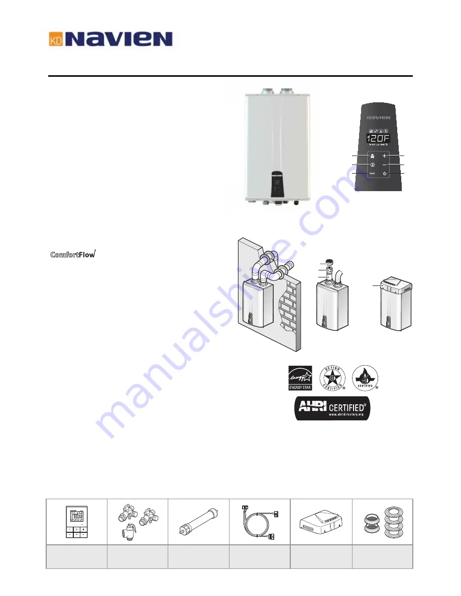 Navien NPE-180A Specification Sheet Download Page 1