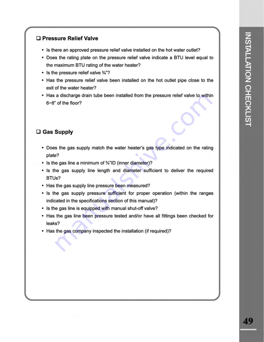 Navien NR-180A Installation Manual Download Page 49