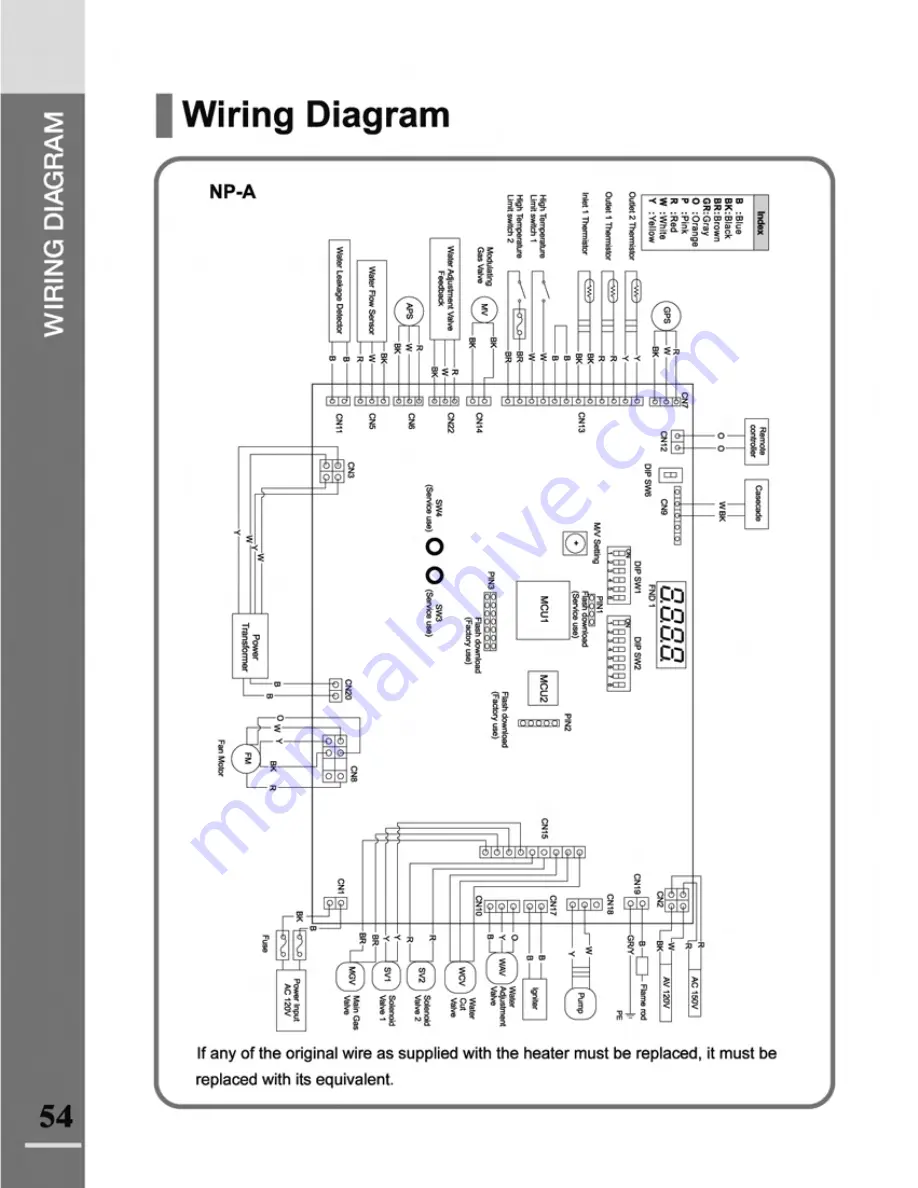 Navien NR-180A Installation Manual Download Page 54