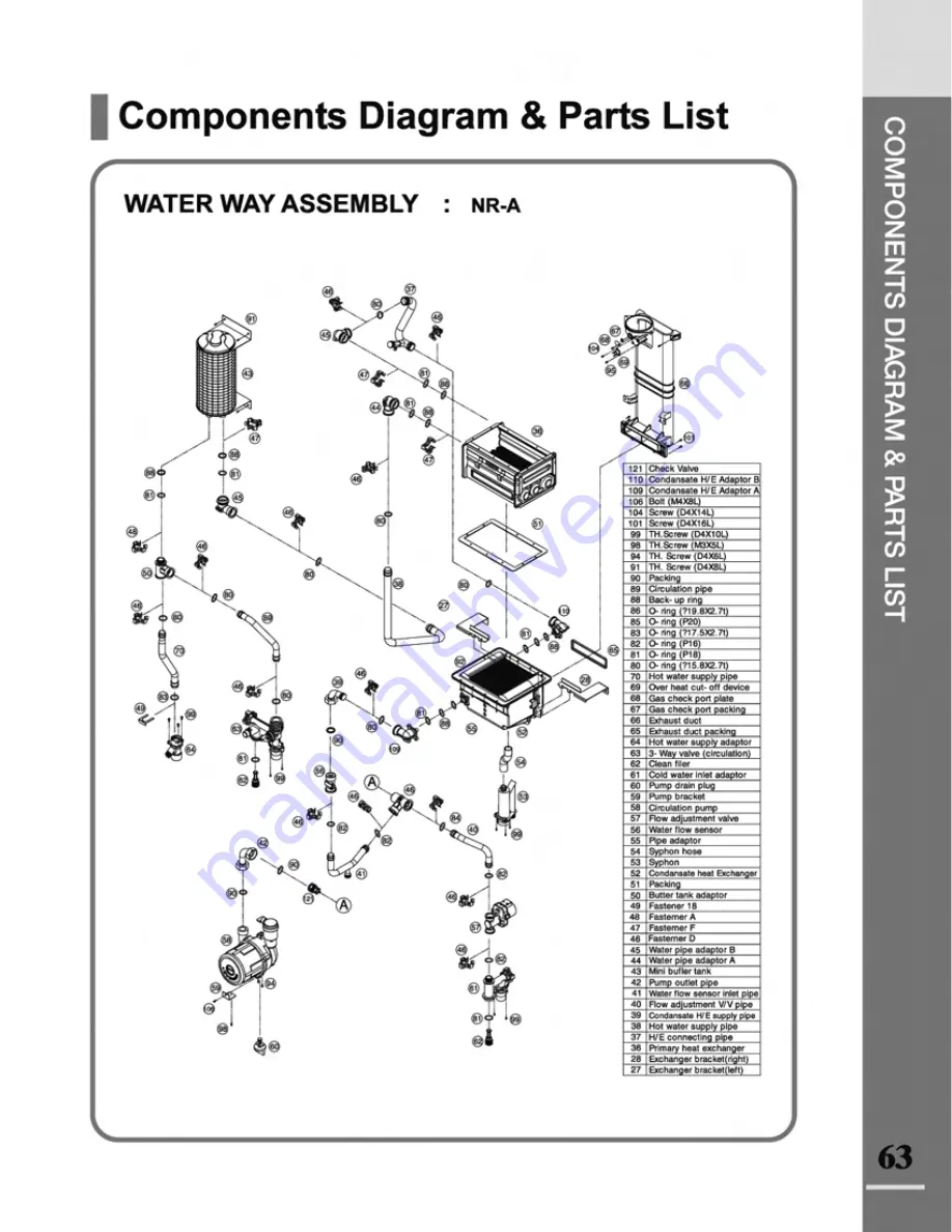 Navien NR-180A Installation Manual Download Page 63