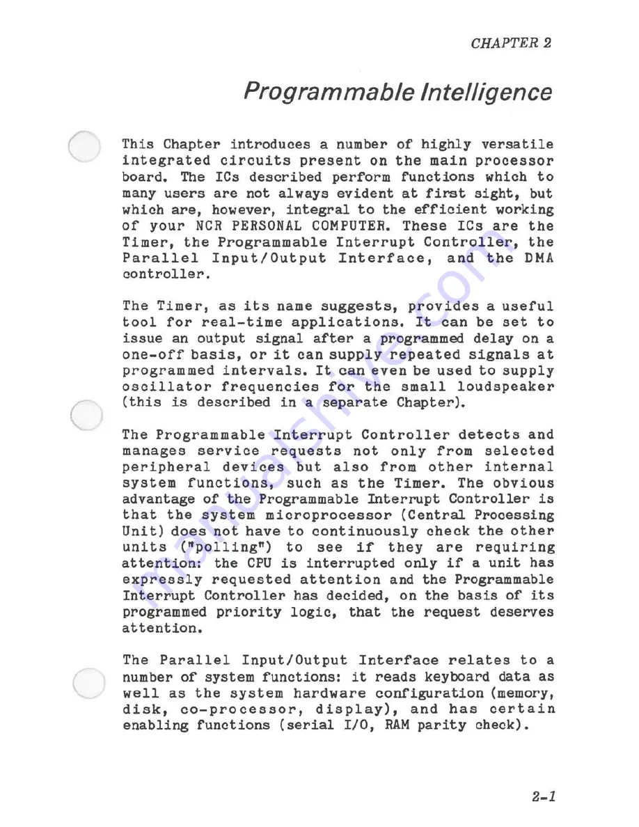 NCR PC4I Technical Reference Download Page 43