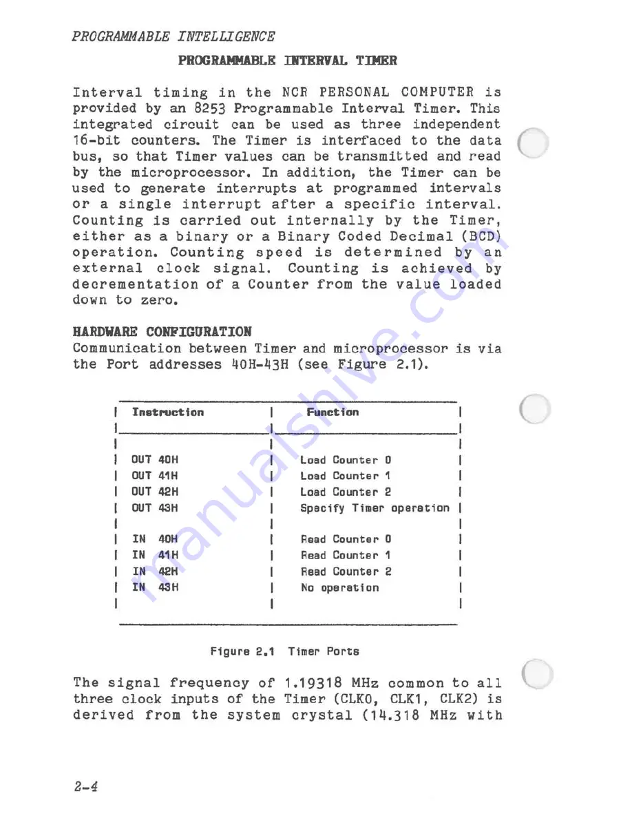 NCR PC4I Technical Reference Download Page 46