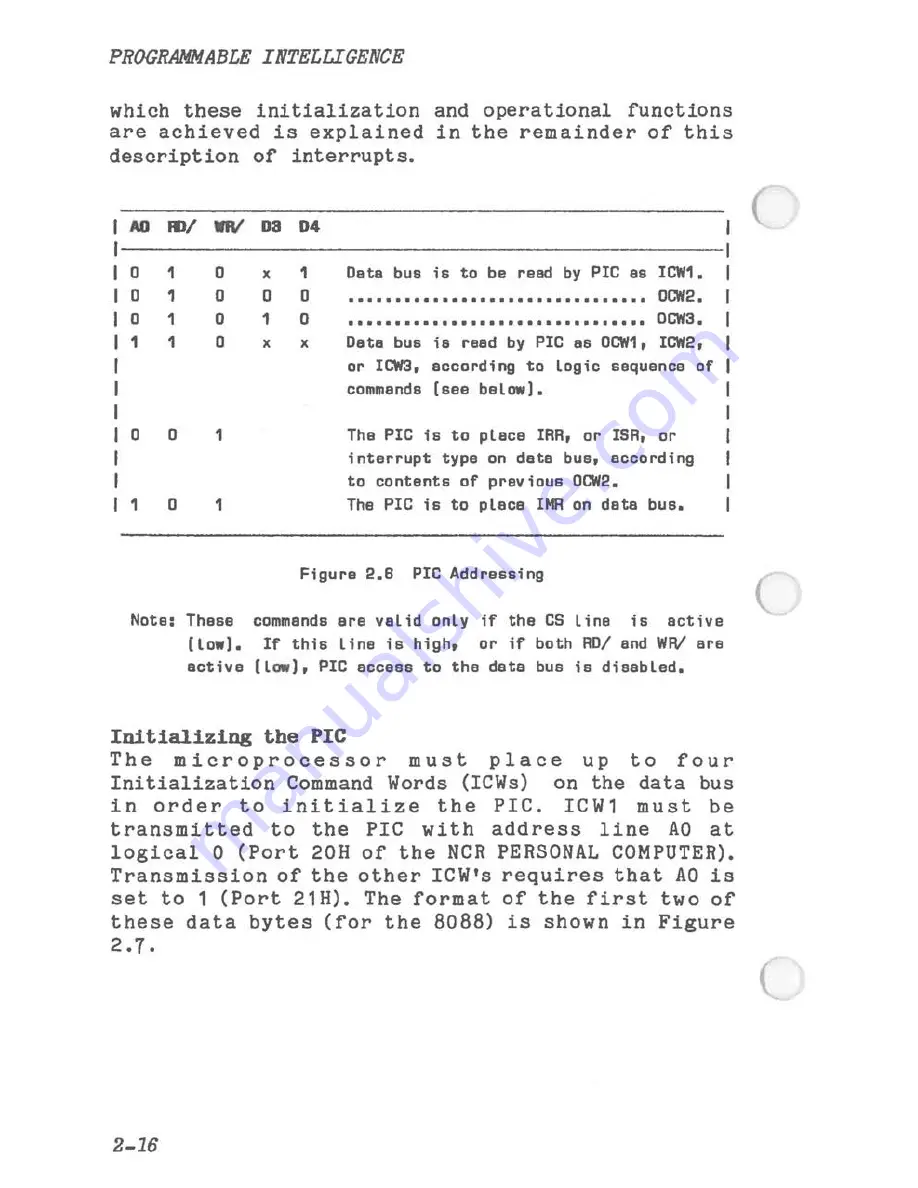 NCR PC4I Technical Reference Download Page 58