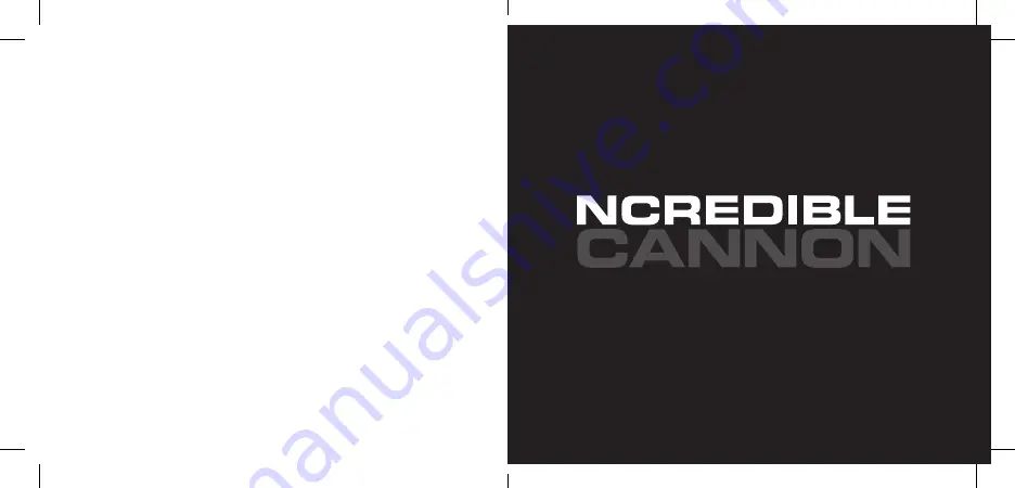 Ncredible Cannon User Manual Download Page 6