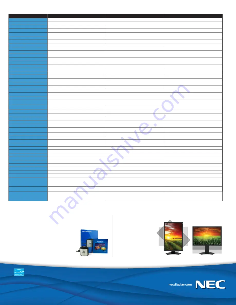 NEC MultiSync P232W Скачать руководство пользователя страница 2