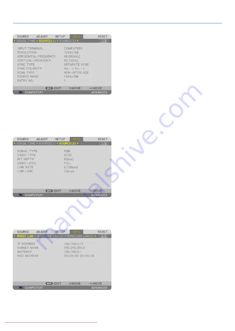 NEC PA600X Series User Manual Download Page 125