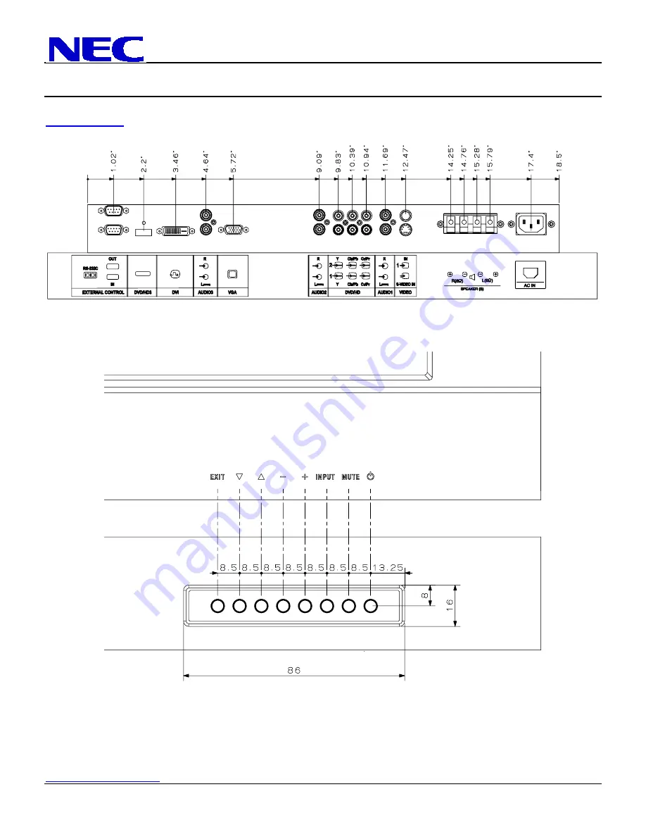 NEC PlasmaSync 42XC10 Installation Manual Download Page 8