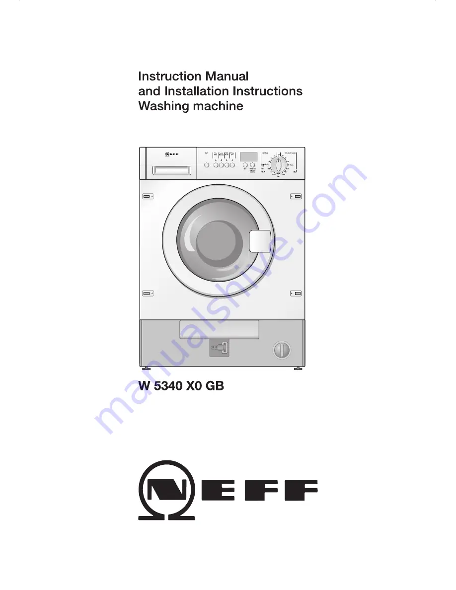 NEFF W5340X0GB Скачать руководство пользователя страница 1