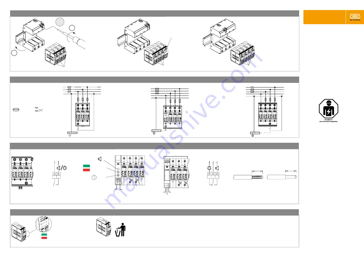 OBO Bettermann V 25-B+C 1 Скачать руководство пользователя страница 2