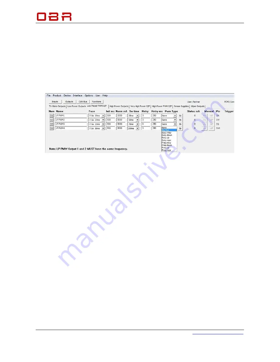 OBR PCM2 Installation And User Manual Download Page 39