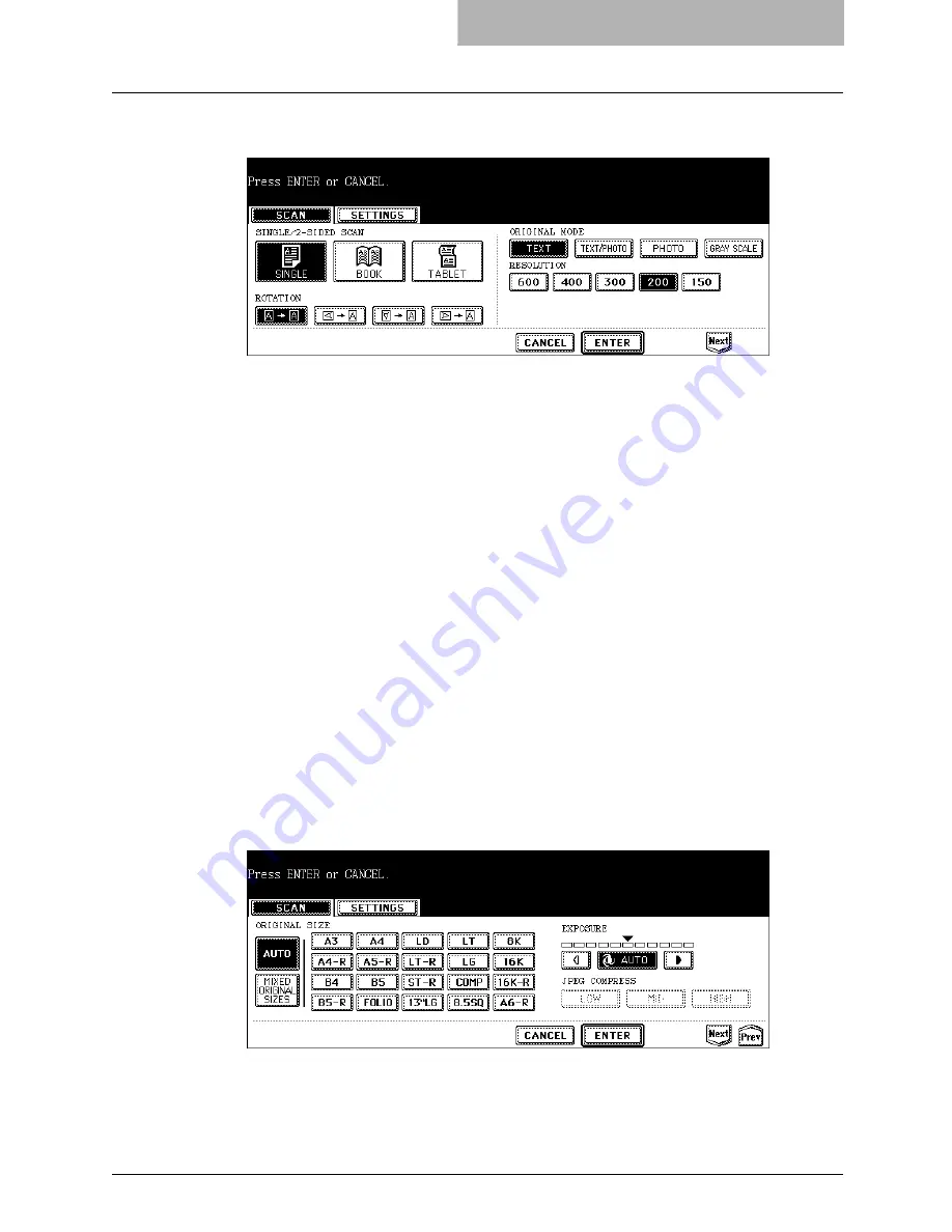 Oce im5530 Scanning Manual Download Page 43