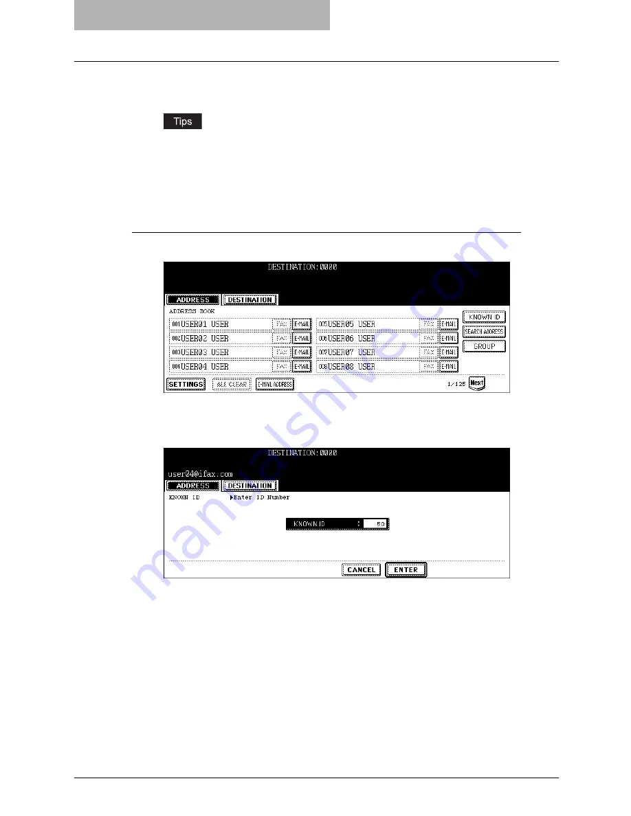 Oce im5530 Scanning Manual Download Page 56