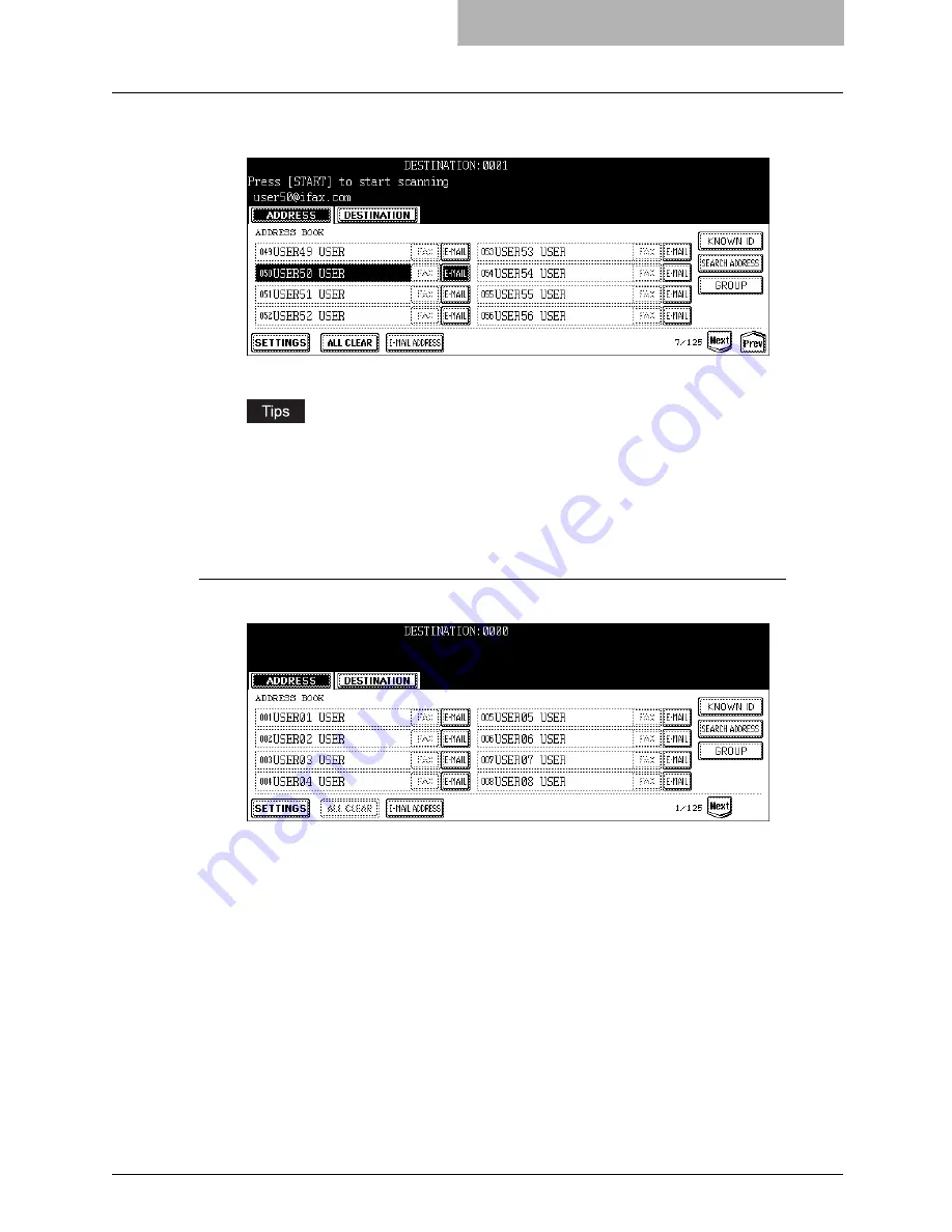 Oce im5530 Scanning Manual Download Page 57