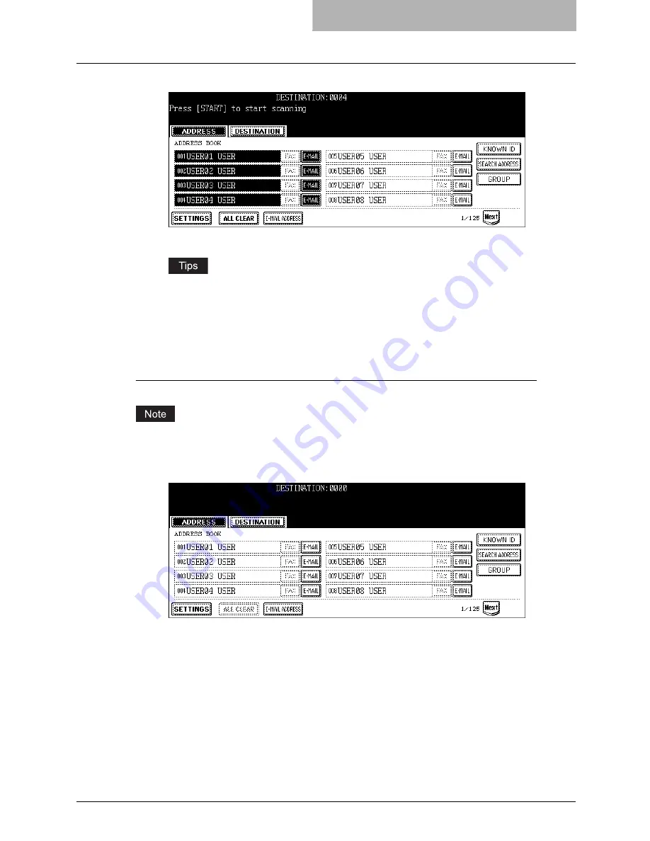 Oce im5530 Scanning Manual Download Page 59