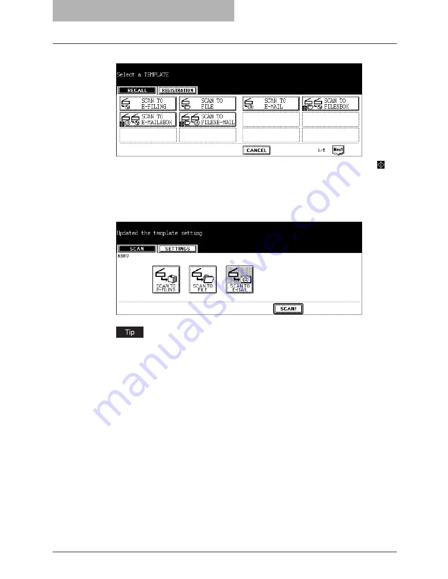 Oce im5530 Scanning Manual Download Page 74