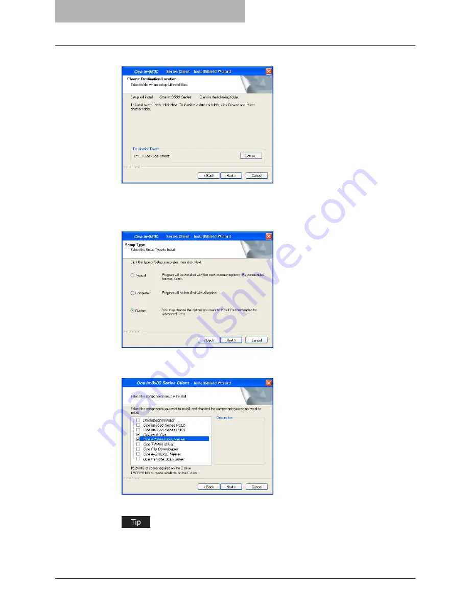 Oce im5530 Scanning Manual Download Page 118