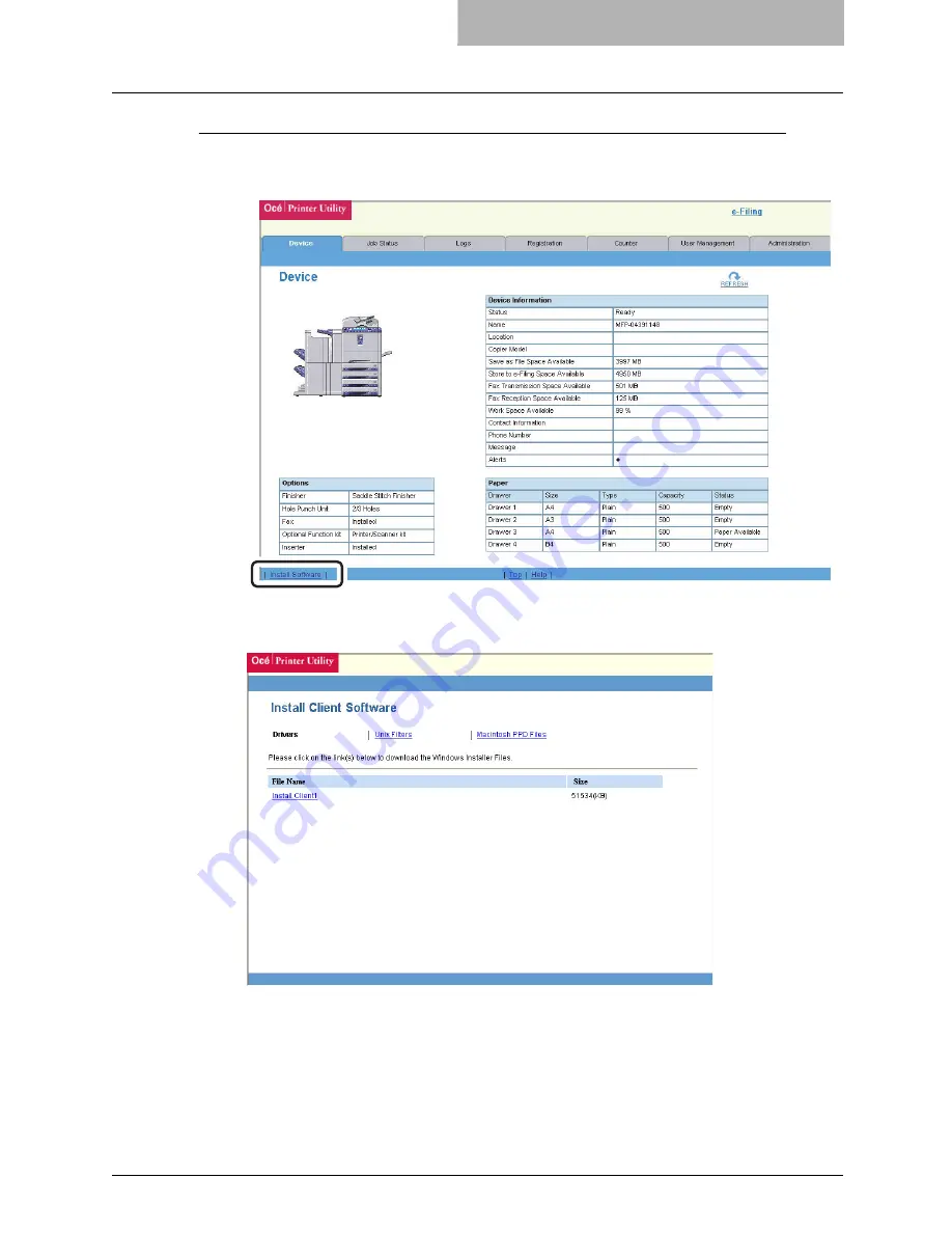 Oce im5530 Scanning Manual Download Page 121