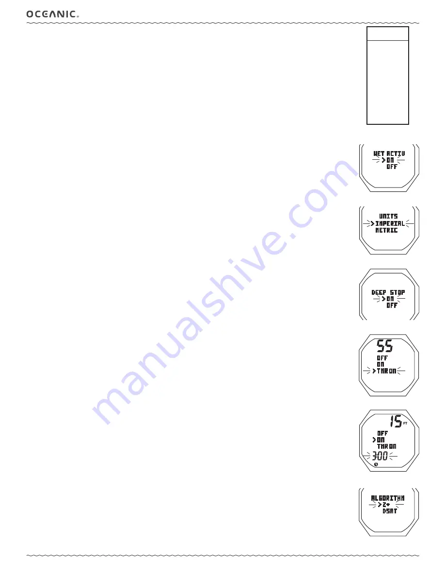 Oceanic OCS Operating Manual Download Page 22